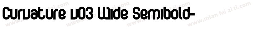 Curvature v03 Wide Semibold字体转换